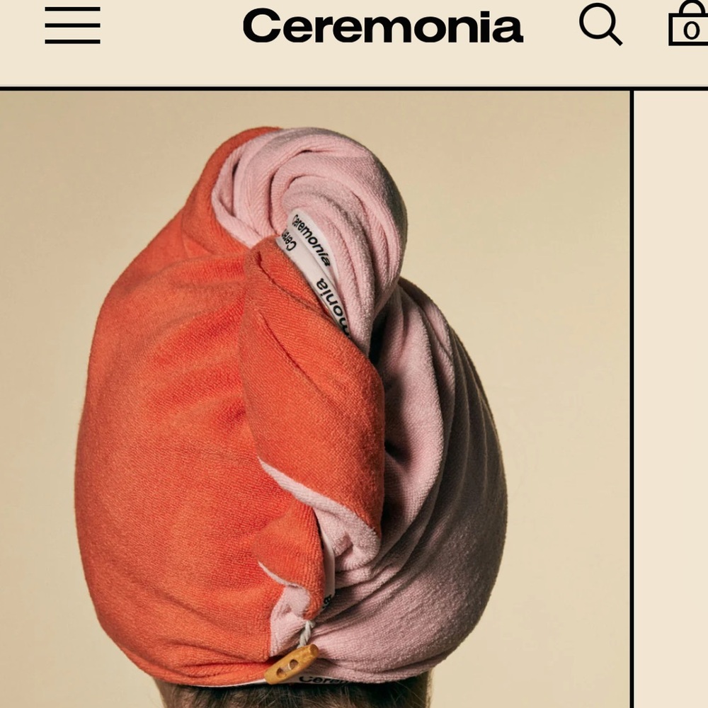 Ceremonia Hair Towel Guava Ceremonia Anti Frizz Micro Fiber Hair Towel